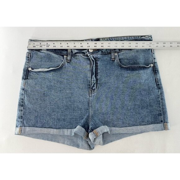 Wild Fable Plus‎ Size High Rise Cuffed Denim Short Shorts Sz 18/34R Summer  Boho - Picture 6 of 7